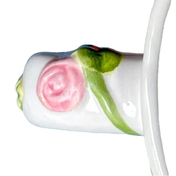 Vtg Style-Eyes by BAUM BROS MUG 3D Rose Garden and Ribbon 12 oz - Picture 6 of 13